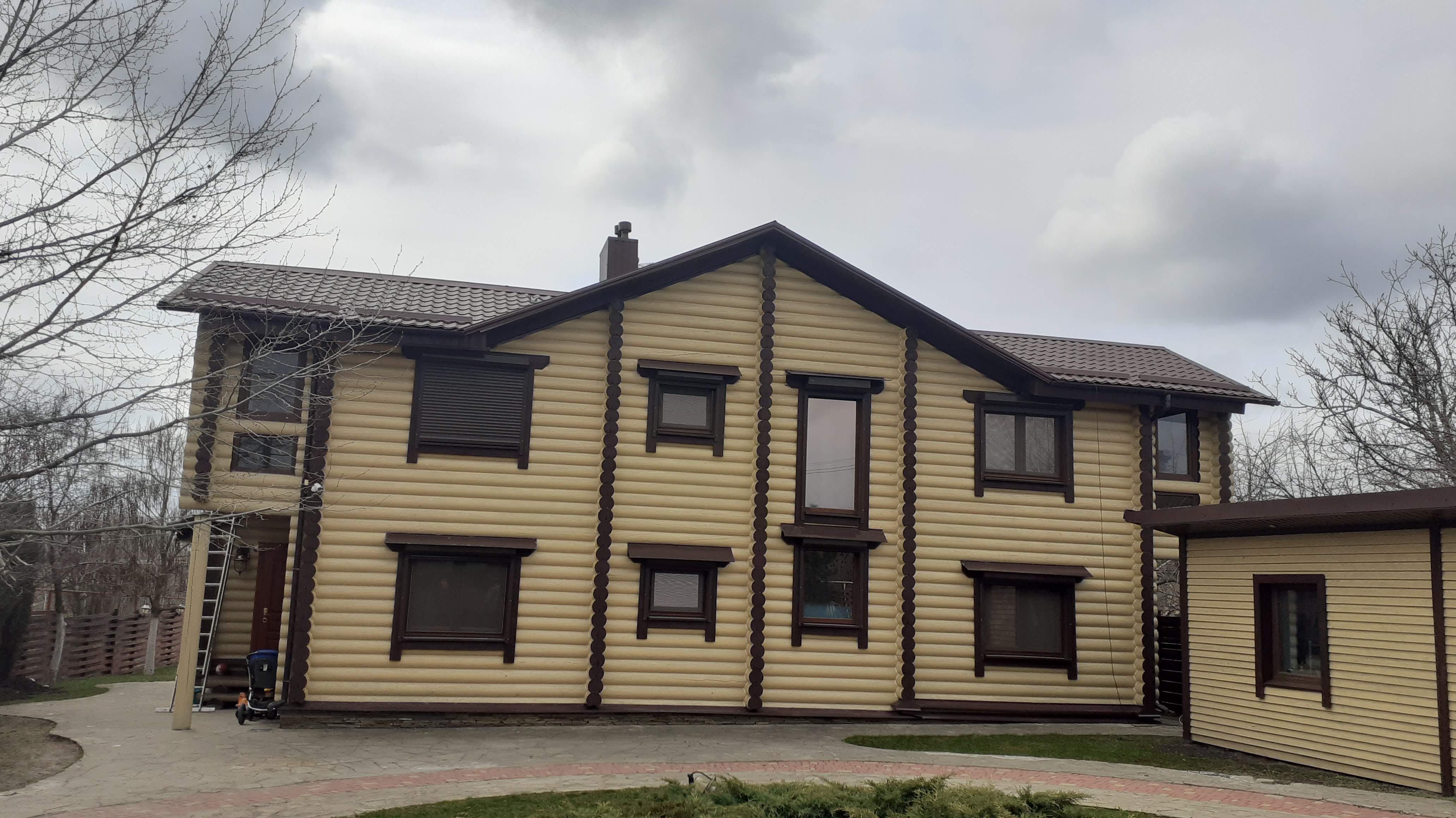 Дом металлочерепица