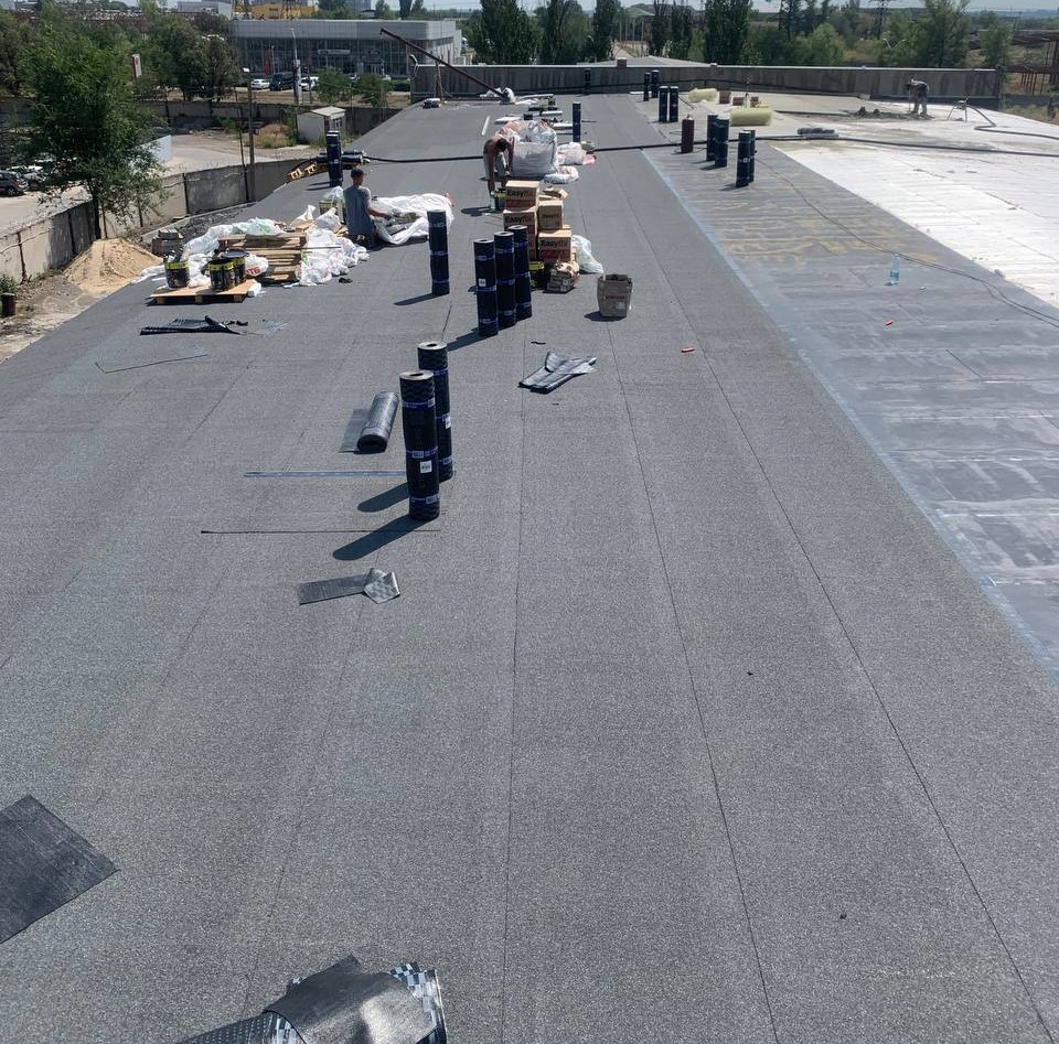 Крыша цеха с утеплением мягкая кровля