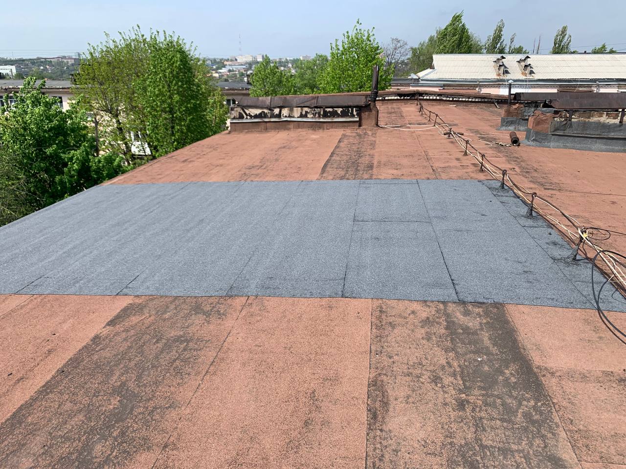 Латочный ремонт крыши